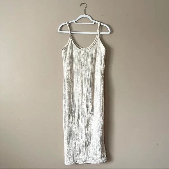 halter sleeveless ruched design dress Daniela Ruched Halter Midi Dress / White | MESHKI